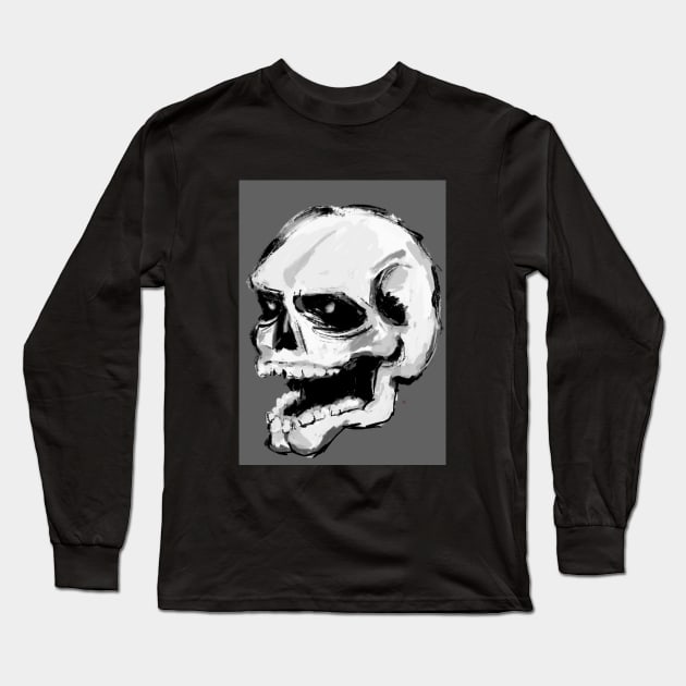 Skull Long Sleeve T-Shirt by miacomart